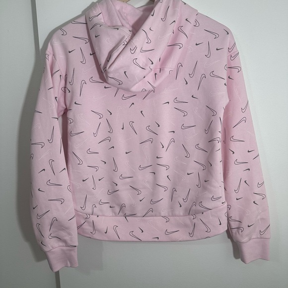 Girls Pink Nike Hoodie Sweatshirt Sz L 10-12 - Picture 4 of 9